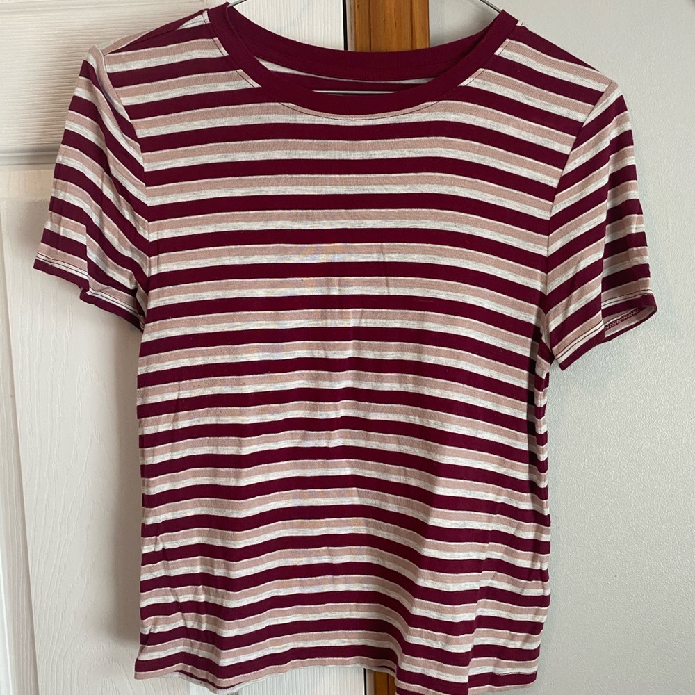 Cropped Striped Women’s T-Shirt